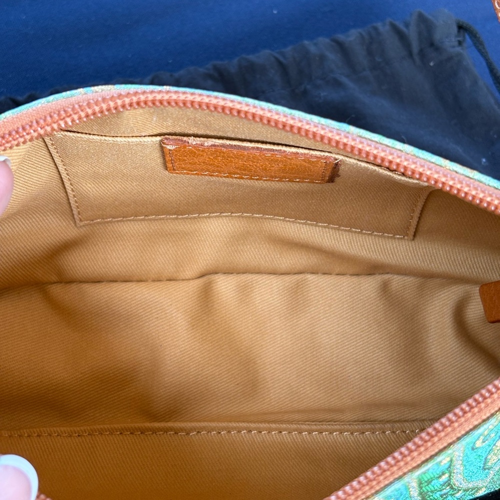 Dolce & Gabbana Vintage Jacquard & Leather Shoulder Bag with Dust Bag - Picture 8 of 8